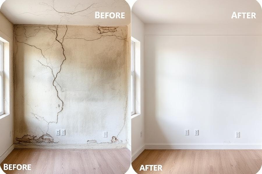 Living room re-skim · Aigburth